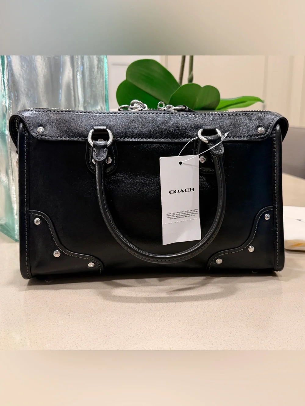 Coach Rhyder Satch Bag 24 in Black